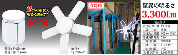 PA-1801 5-Blade Light 昼光色 PA-1801 5-Blade Light 昼光色